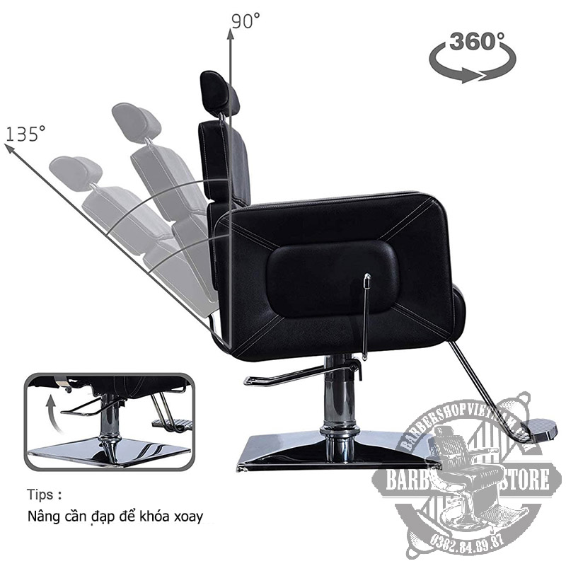 ghế cắt tóc barber BBS - 631N