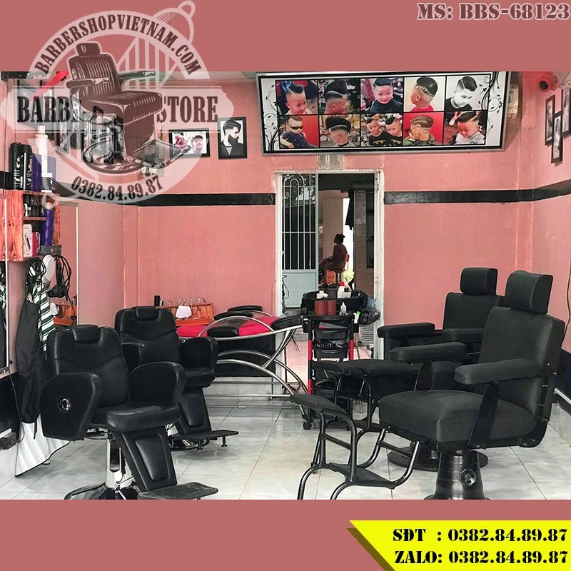 Ghế cắt tóc nam BBS-68123 tại tiệm tóc